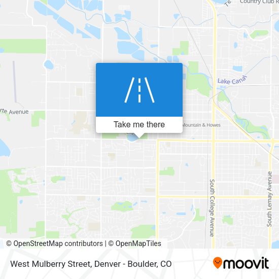 Mapa de West Mulberry Street
