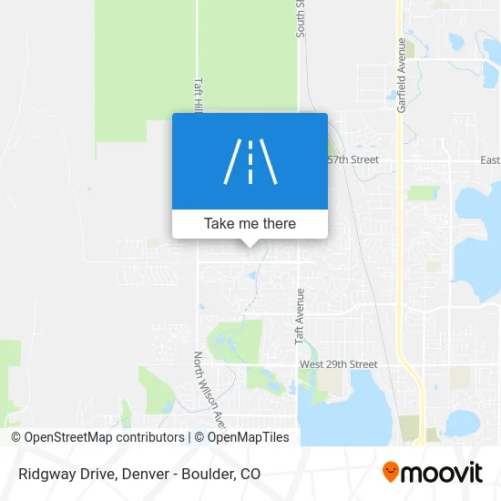 Ridgway Drive map