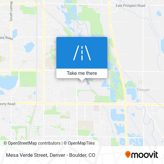 Mesa Verde Street map