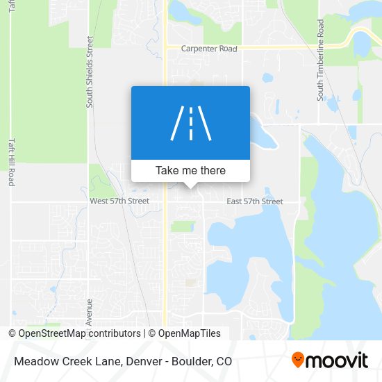 Meadow Creek Lane map