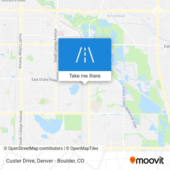 Mapa de Custer Drive