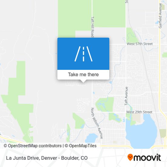 La Junta Drive map