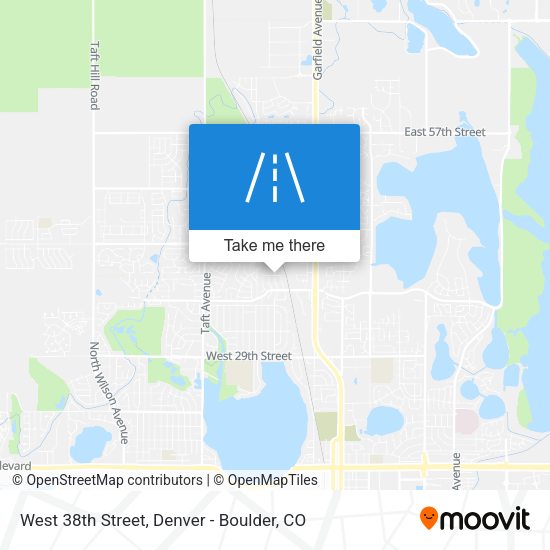 West 38th Street map