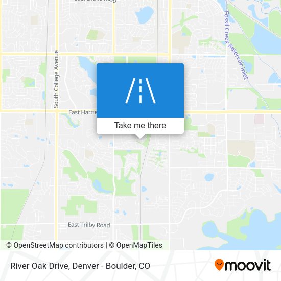 River Oak Drive map