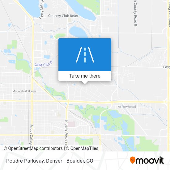 Poudre Parkway map