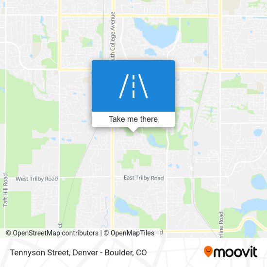 Tennyson Street map