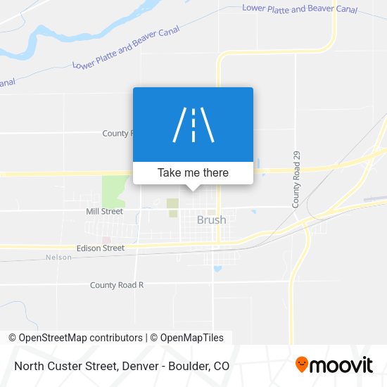Mapa de North Custer Street