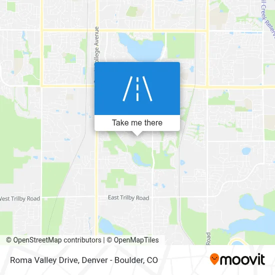 Roma Valley Drive map