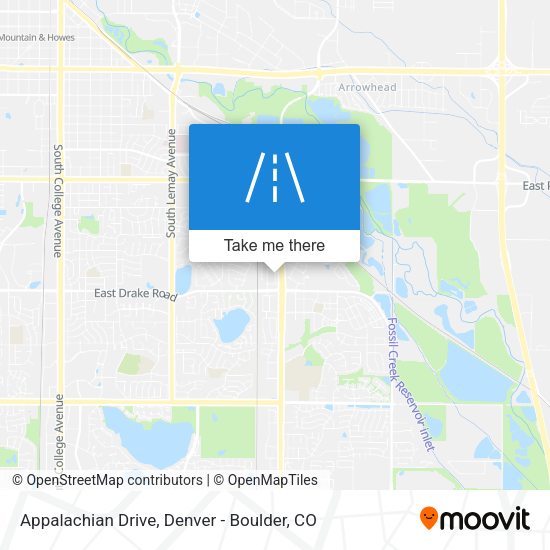 Mapa de Appalachian Drive