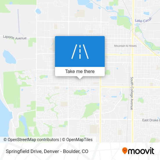 Springfield Drive map