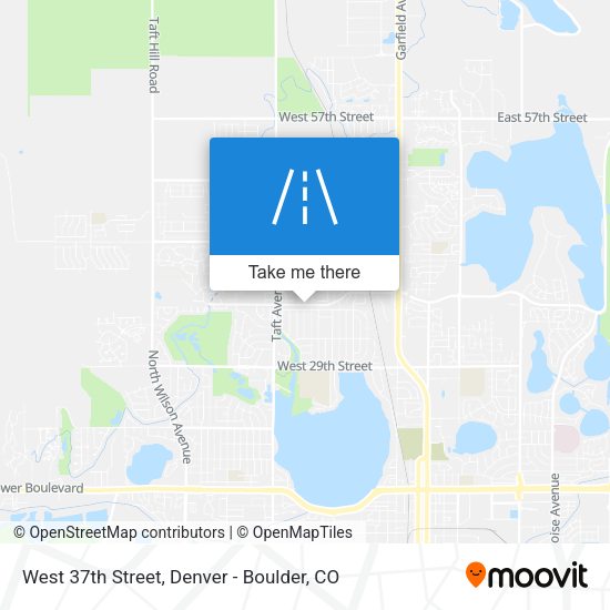 Mapa de West 37th Street