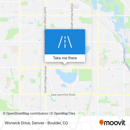 Worwick Drive map
