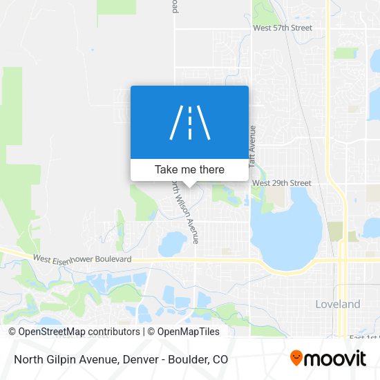 Mapa de North Gilpin Avenue