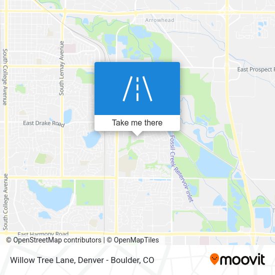 Willow Tree Lane map