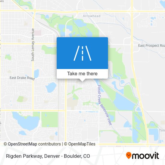 Mapa de Rigden Parkway