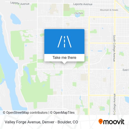 Mapa de Valley Forge Avenue
