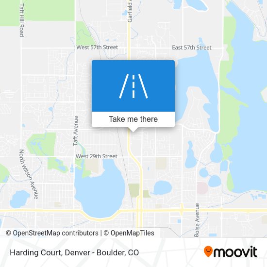 Harding Court map