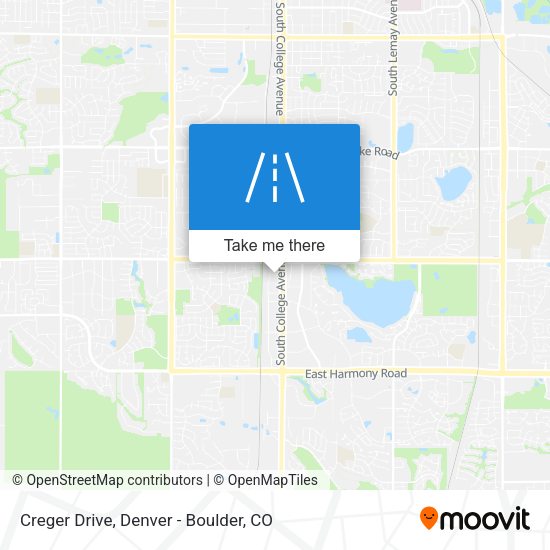 Creger Drive map