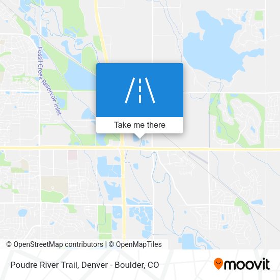 Mapa de Poudre River Trail