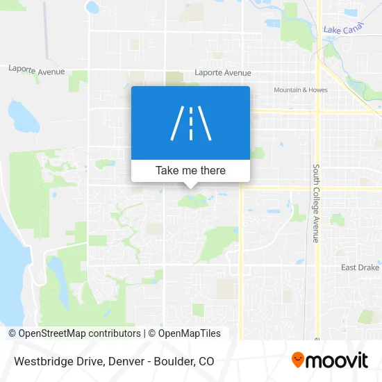 Westbridge Drive map