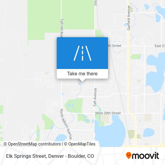 Elk Springs Street map