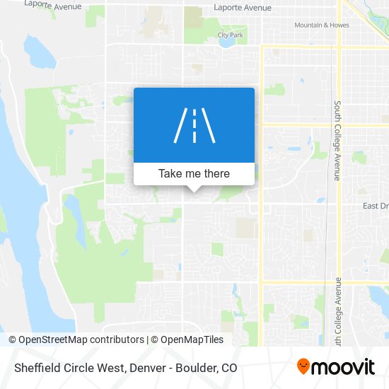 Mapa de Sheffield Circle West