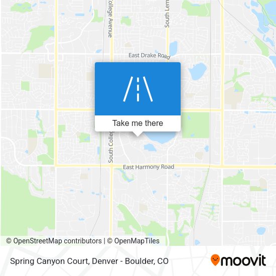 Spring Canyon Court map