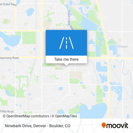Ninebark Drive map