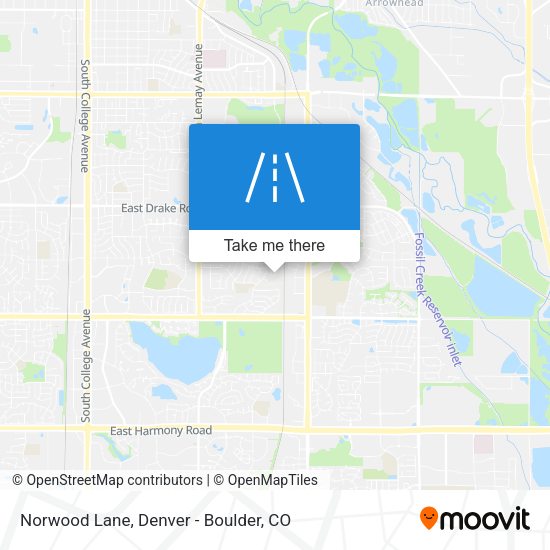 Norwood Lane map