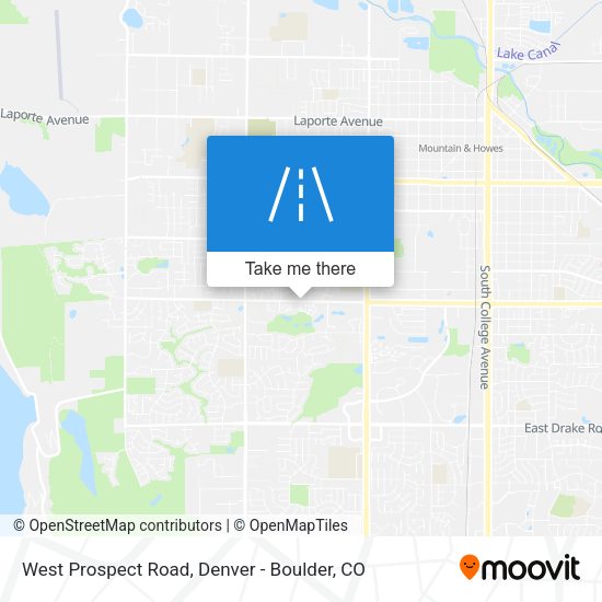 West Prospect Road map