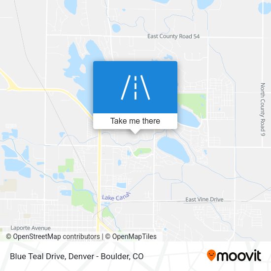 Blue Teal Drive map