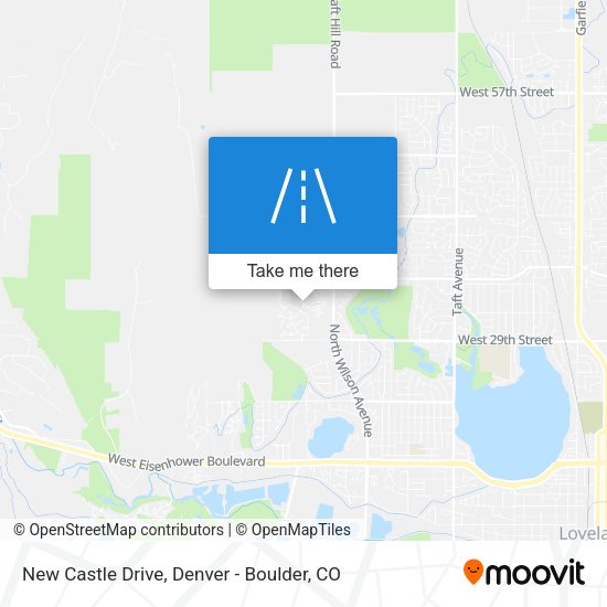 New Castle Drive map