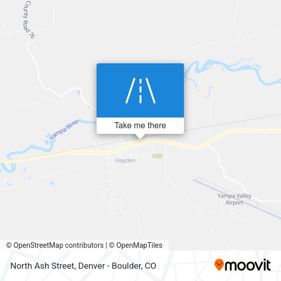 North Ash Street map