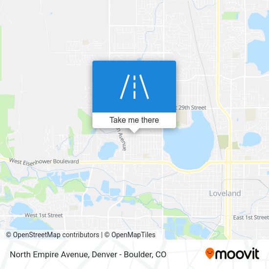 North Empire Avenue map
