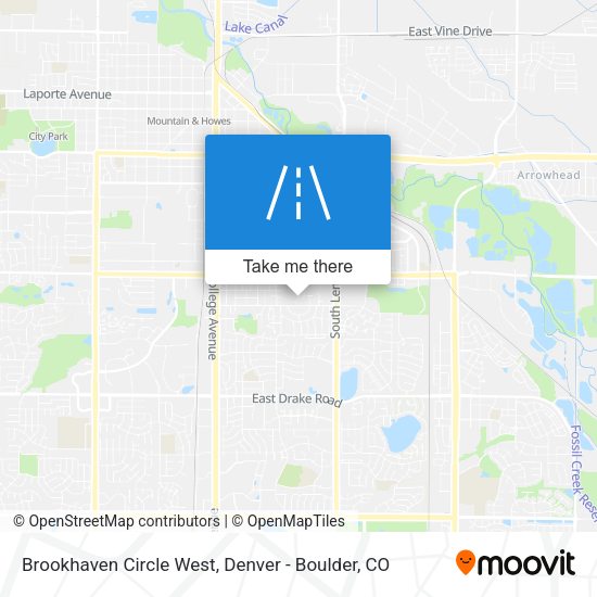 Brookhaven Circle West map