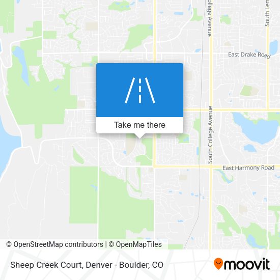 Mapa de Sheep Creek Court