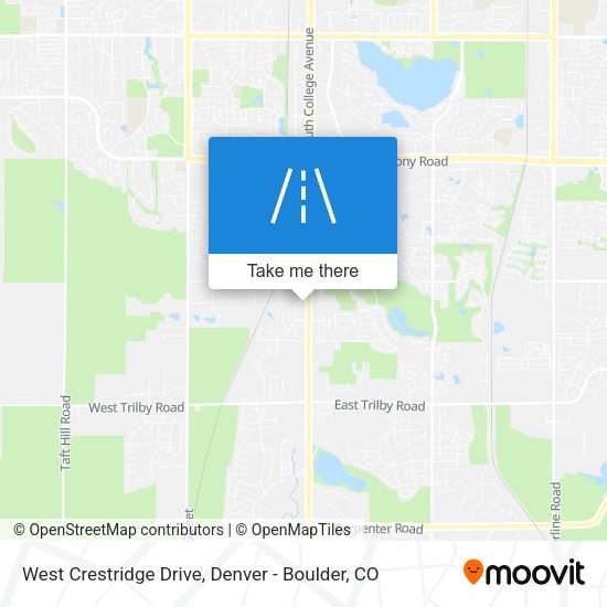 Mapa de West Crestridge Drive