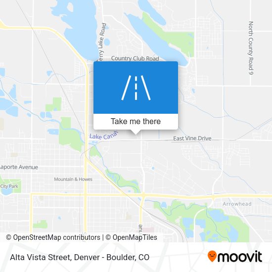 Alta Vista Street map
