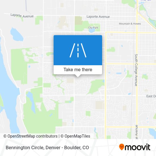 Bennington Circle map