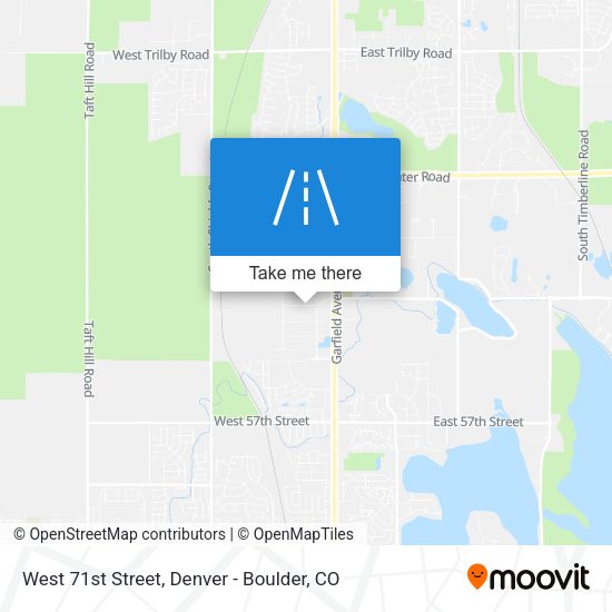 West 71st Street map