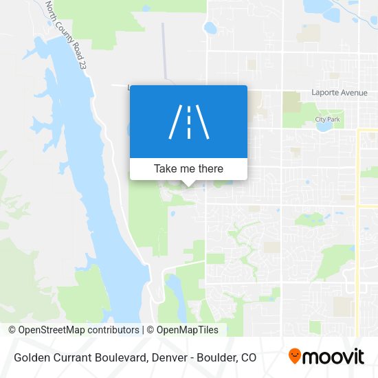 Mapa de Golden Currant Boulevard