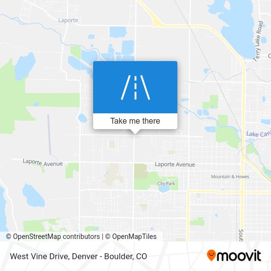 West Vine Drive map