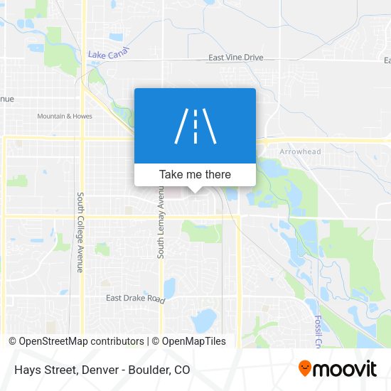 Hays Street map