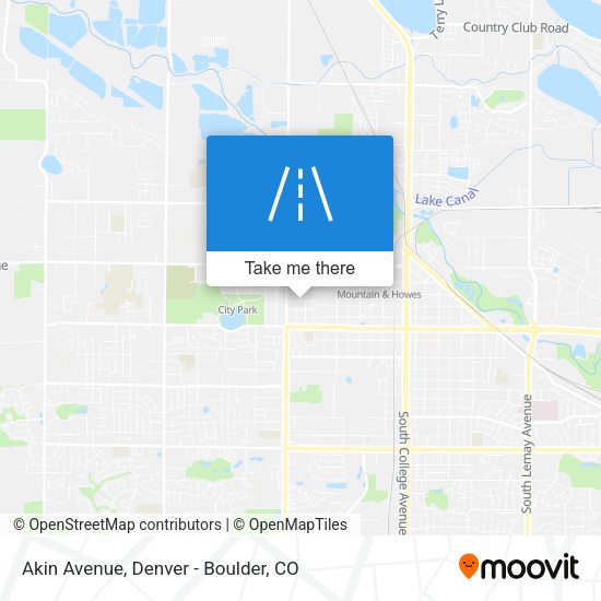 Mapa de Akin Avenue