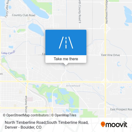 North Timberline Road;South Timberline Road map