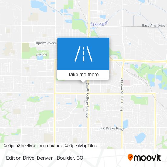 Edison Drive map