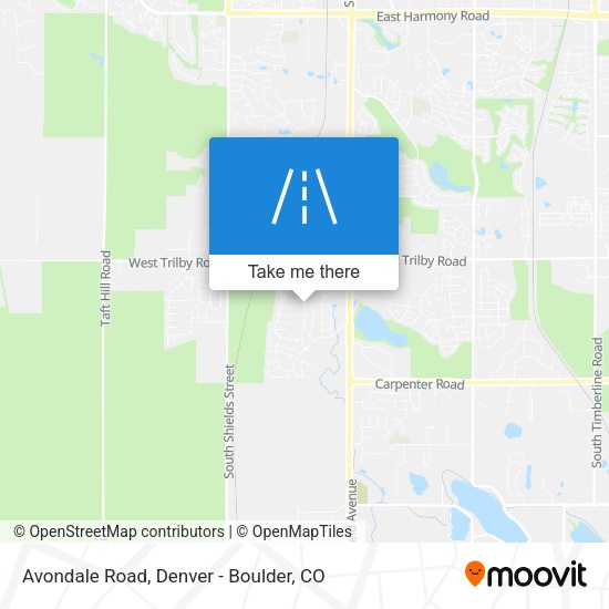 Avondale Road map