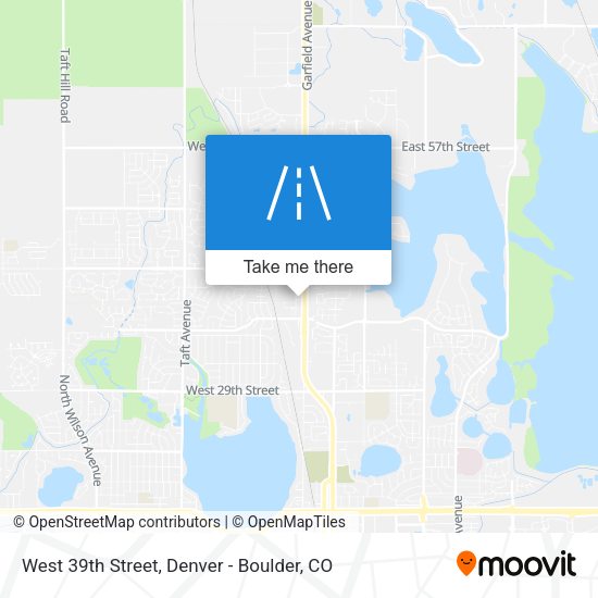 West 39th Street map