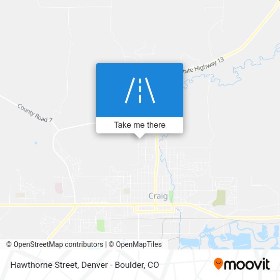 Hawthorne Street map