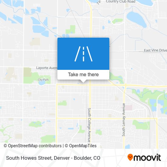 South Howes Street map